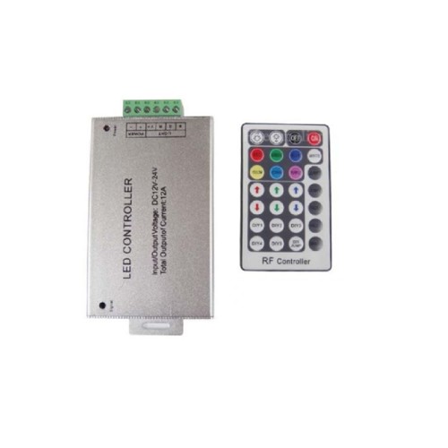 Ovladač pro led pásek RGB 28 tlačítek a přijímač RF 144W