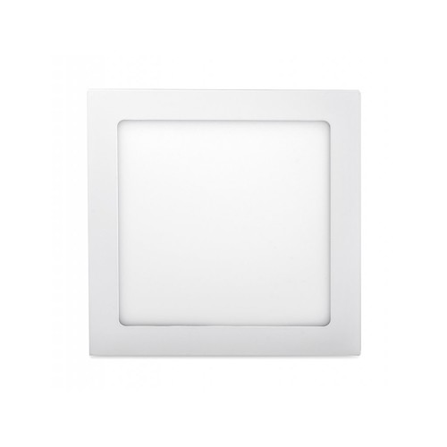 Bílý vestavný LED panel 18W čtverec 225x225mm - studená bílá