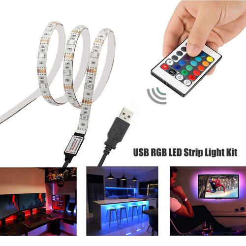 Led pásek USB RGB 5050 1m 60LED/m 14,4W/m voděodolný
