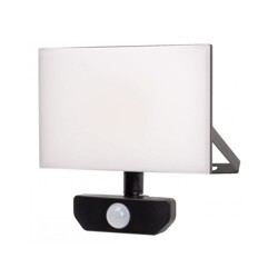 Bezrámečkový LED reflektor 50W s pohybovým čidlem - denní bílá