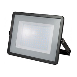 Černý LED reflektor 100W Premium - studená bílá