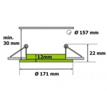 LED panel 12W kruh 171mm