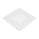 Bílý vestavný LED panel 6W čtverec 120x120mm - studená bílá