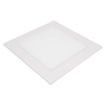 Bílý vestavný LED panel 6W čtverec 120x120mm - teplá bílá