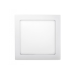Bílý vestavný LED panel 18W čtverec 225x225mm - denní bílá