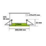 LED panel 24W čtverec 300x300mm