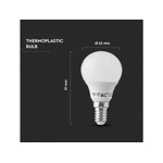 LED žárovka E14 5,5W - teplá bílá