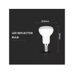 LED žárovka E14 6W - teplá bílá