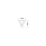 LED žárovka GU 3,5W - teplá bílá