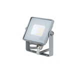 Šedý LED reflektor 10W Premium - studená bílá
