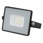 Černý LED reflektor 10W Premium - denní bílá