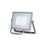 Šedý LED reflektor 30W Premium - teplá bílá