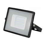 Černý LED reflektor 30W Premium - teplá bílá