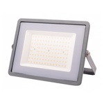 Šedý LED reflektor 100W Premium - teplá bílá