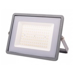 Šedý LED reflektor 100W Premium - studená bílá