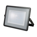 Černý LED reflektor 100W Premium - teplá bílá