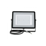 Černý LED reflektor 100W Premium - teplá bílá