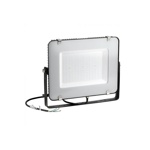 Černý LED reflektor 150W Premium - teplá bílá