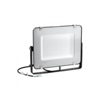 Černý LED reflektor 150W Premium - denní bílá