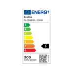 Černý LED reflektor 200W Premium - denní bílá
